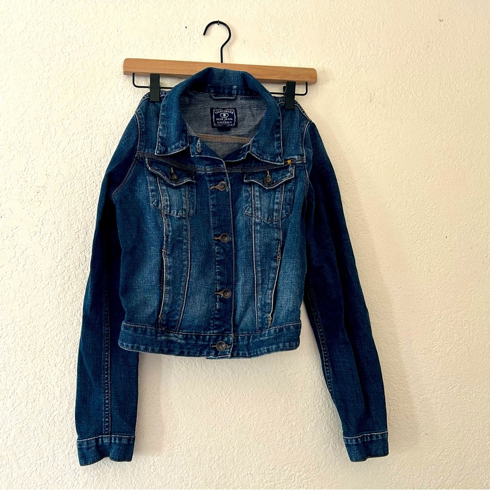 Lucky Brand denim women’s jacket. Size small. Like new.